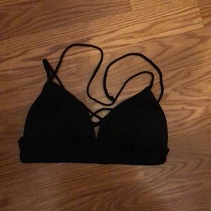 Black bikini top